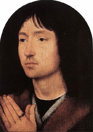 Hans Memling Portrait of a Young Man at Prayer